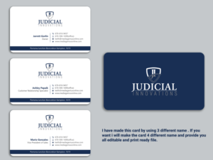 Business Card Design by Uttom 2 for this project | Design: #21676093