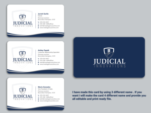 Business Card Design by Uttom 2 for this project | Design: #21676218