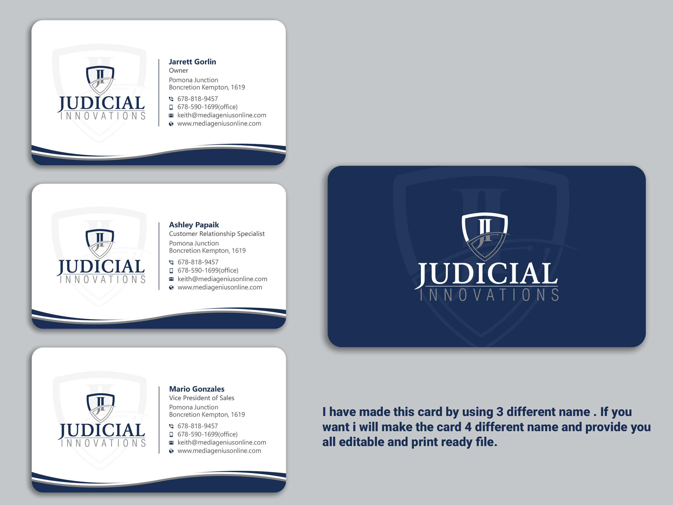 Business Card Design by Uttom 2 for this project | Design #21676219