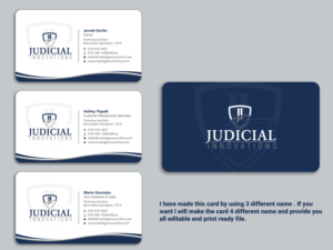 Business Card Design by Uttom 2 for this project | Design: #21676219