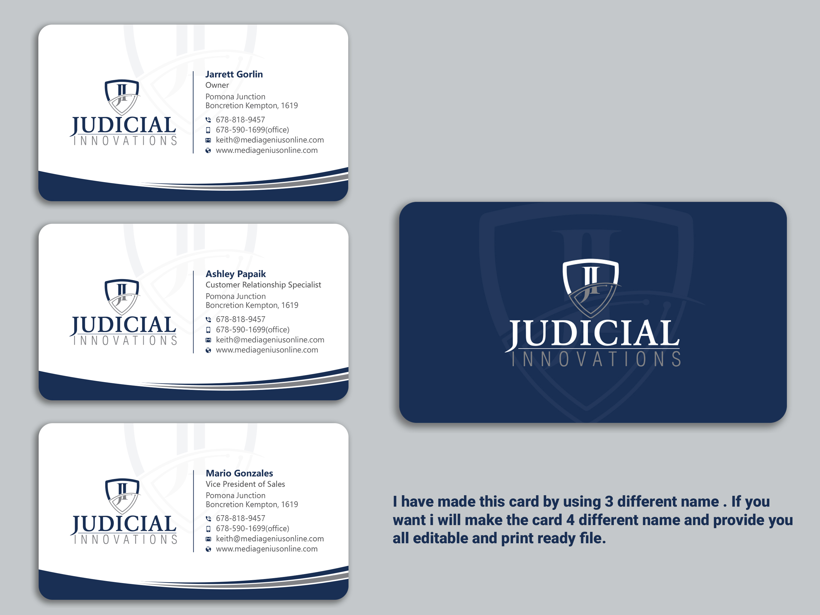 Business Card Design by Uttom 2 for this project | Design #21676220