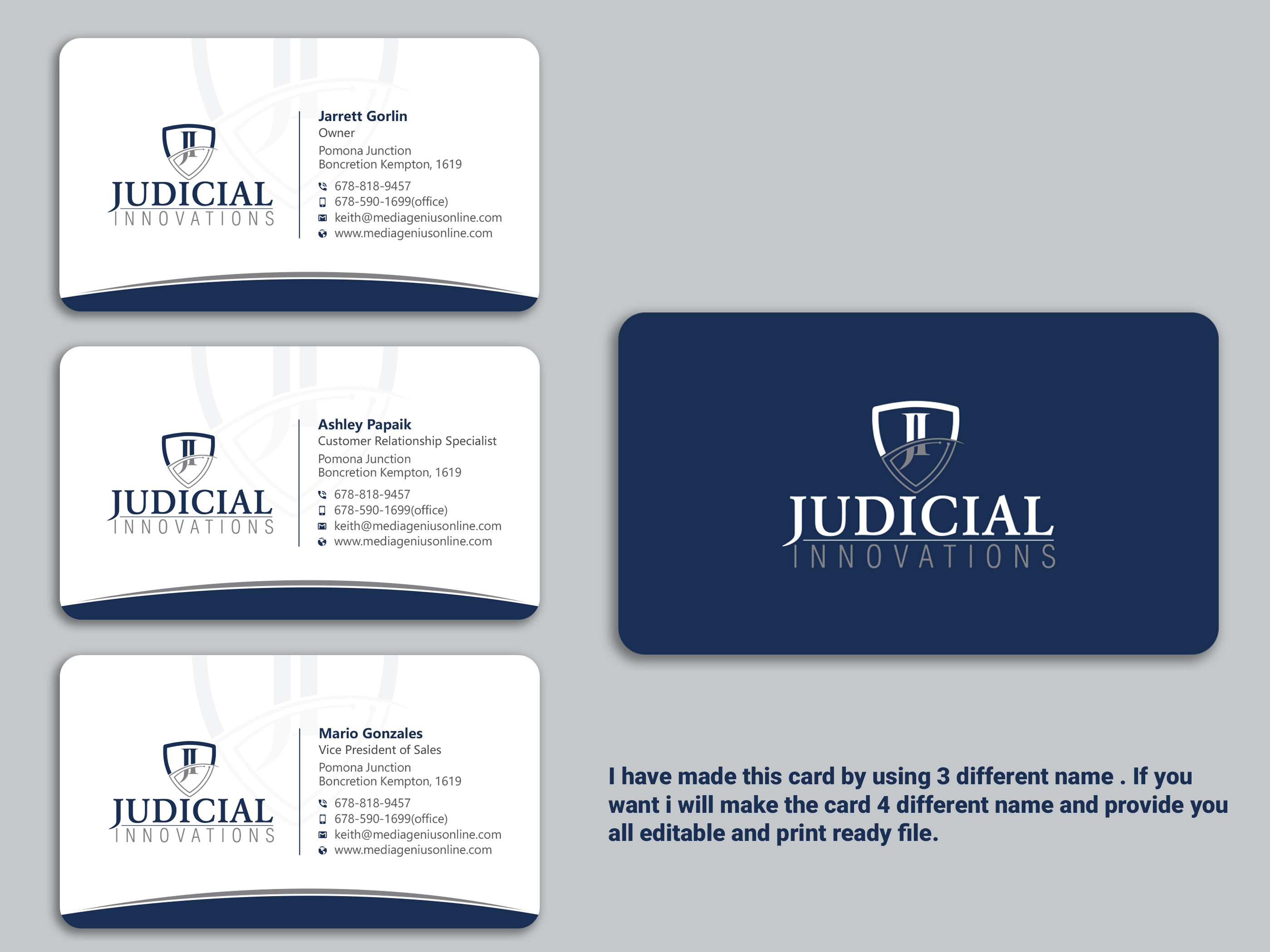 Business Card Design by Uttom 2 for this project | Design #21676221