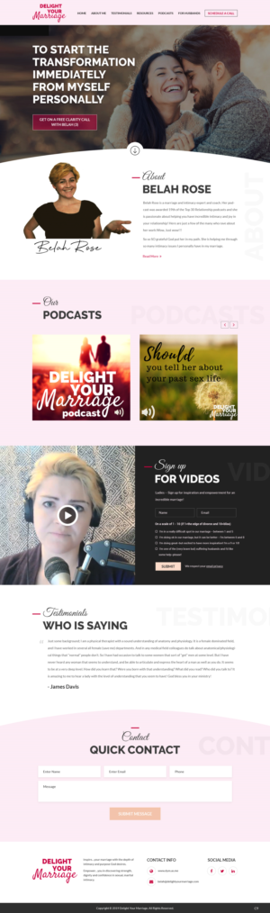 Web Design by pb for Delight Your Marriage | Design: #21677559
