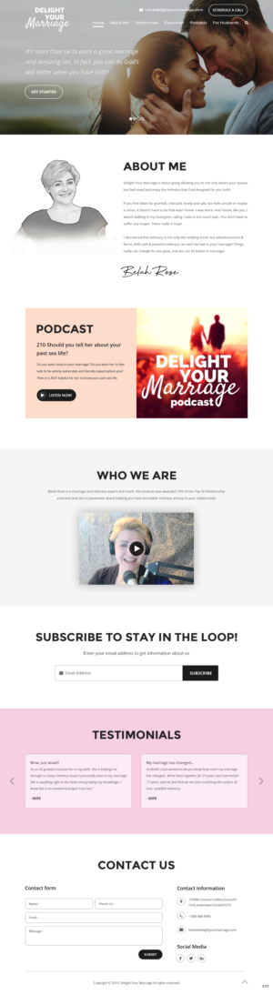 Web Design by pb for Delight Your Marriage | Design: #21677560