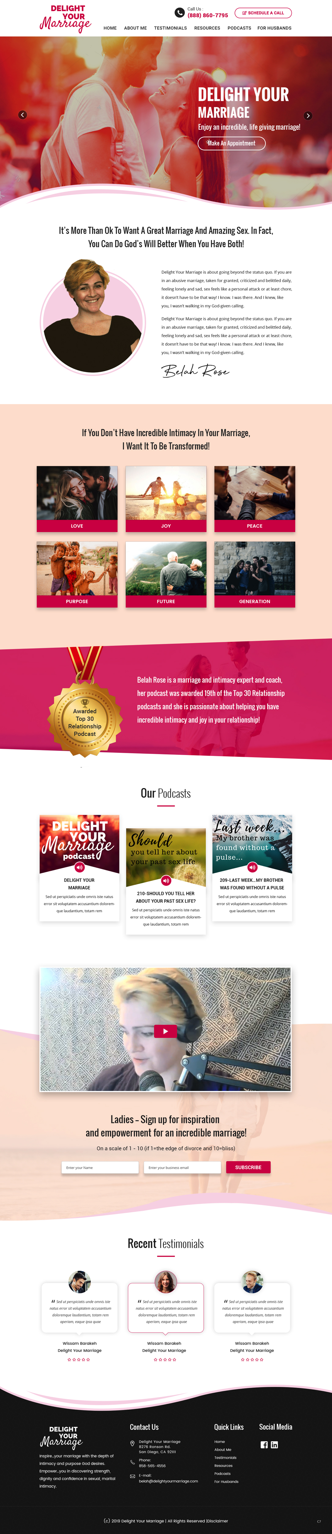 Web-Design von pb für Delight Your Marriage | Design #21677561