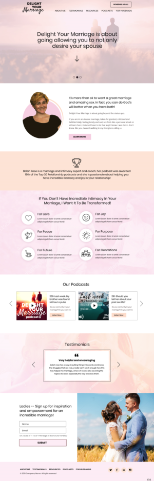 Web Design by pb for Delight Your Marriage | Design: #21677563