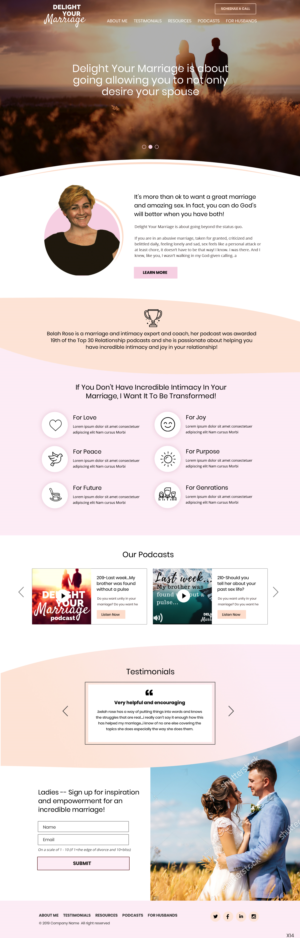 Web-Design von pb für Delight Your Marriage | Design #21677564