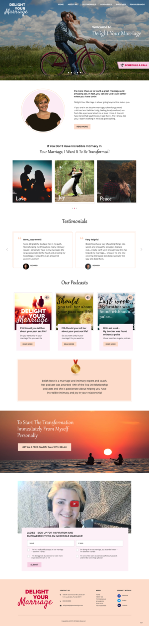 Web Design by pb for Delight Your Marriage | Design: #21677565