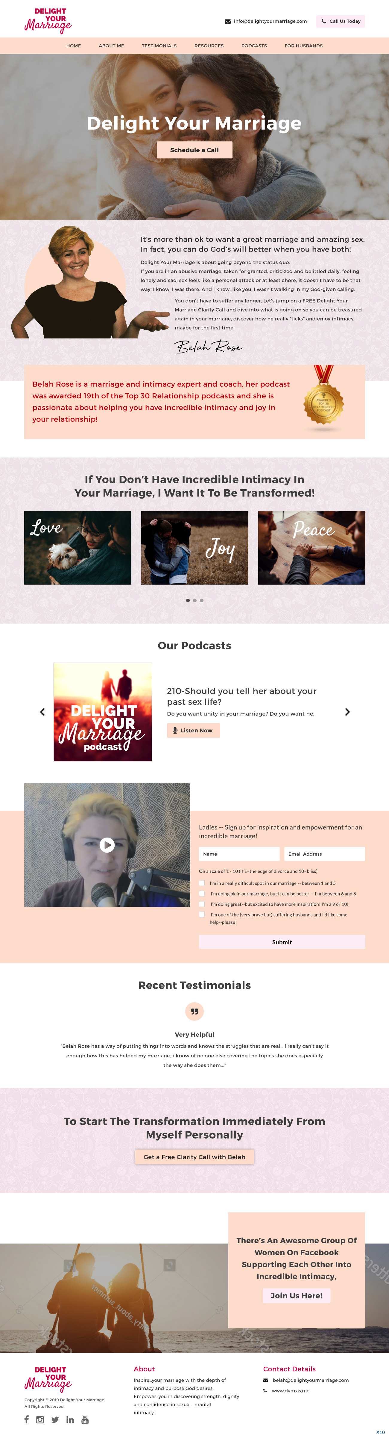 Web Design par pb pour Delight Your Marriage | Design #21683674