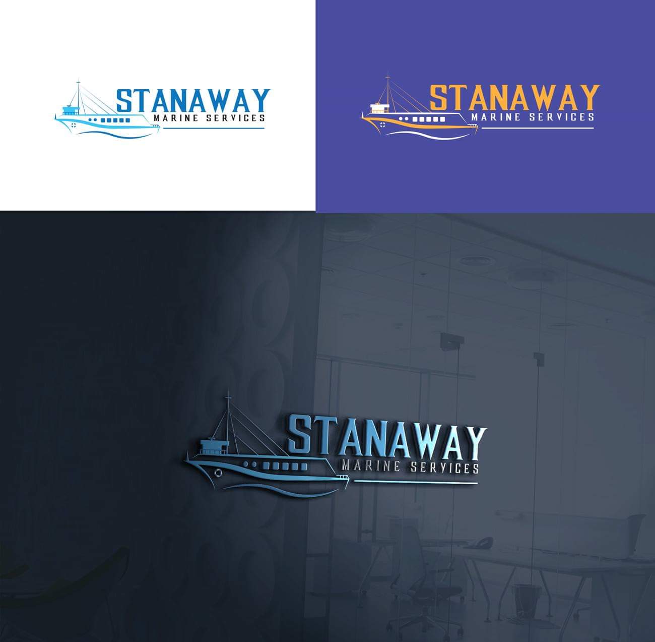 Logo Design by pd graphic 2 for Stanaway Marine Services Ltd | Design #21673659