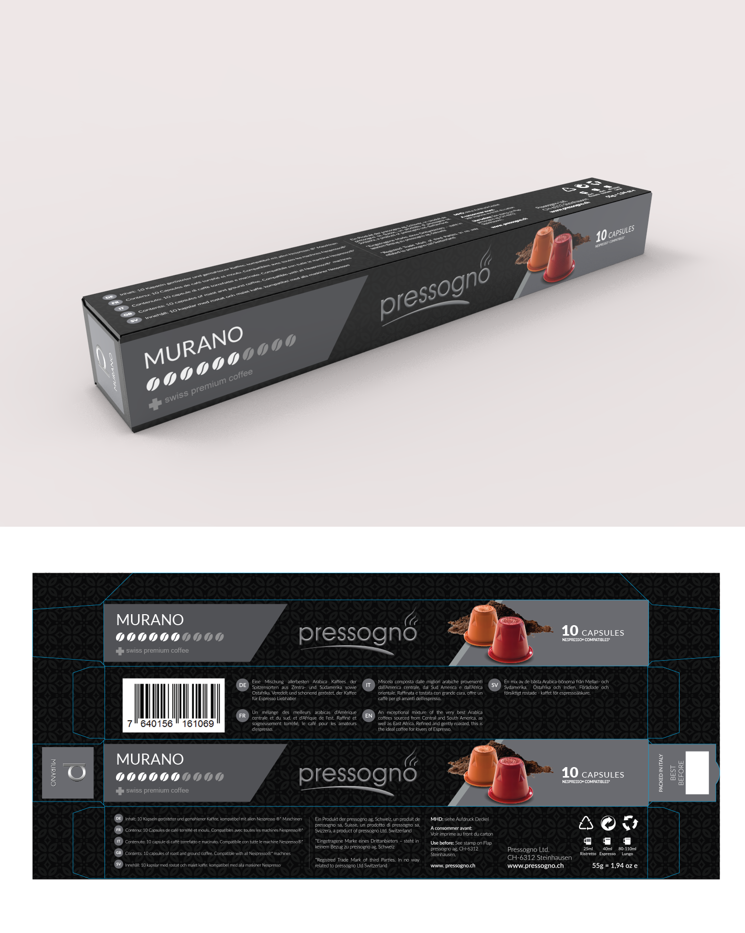 Diseño de Empaque por PointGrfx para pressogno  ag | Diseño #21672833