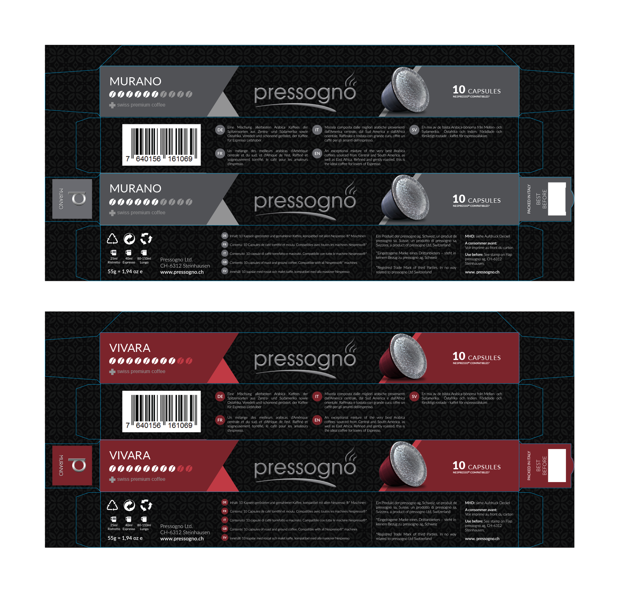 Diseño de Empaque por PointGrfx para pressogno  ag | Diseño #21682176