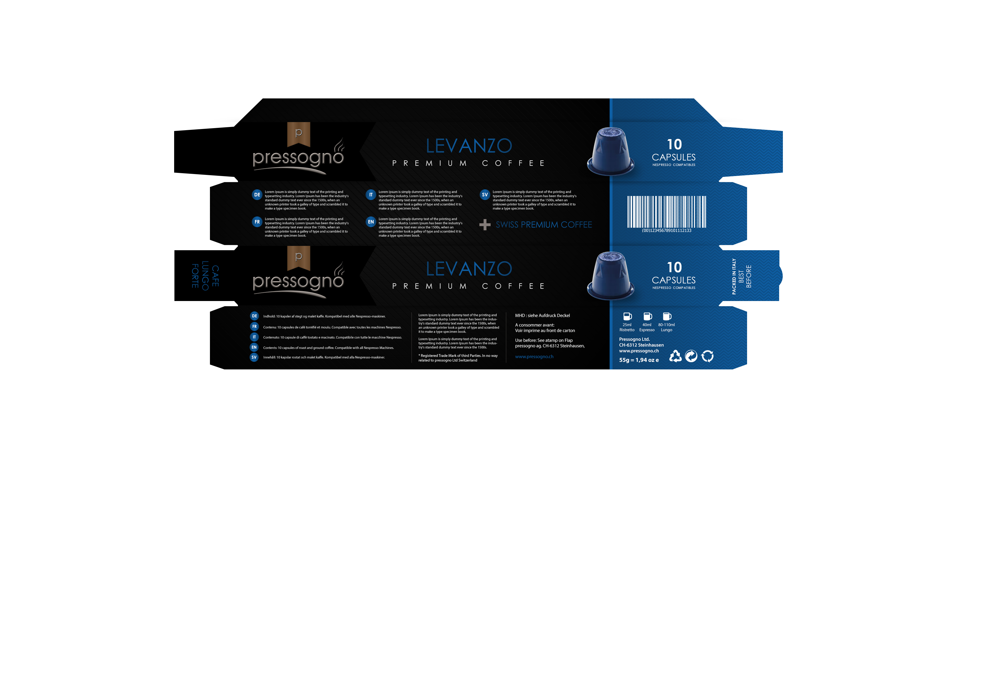 Packaging Design by SAI DESIGNS for pressogno  ag | Design #21729987