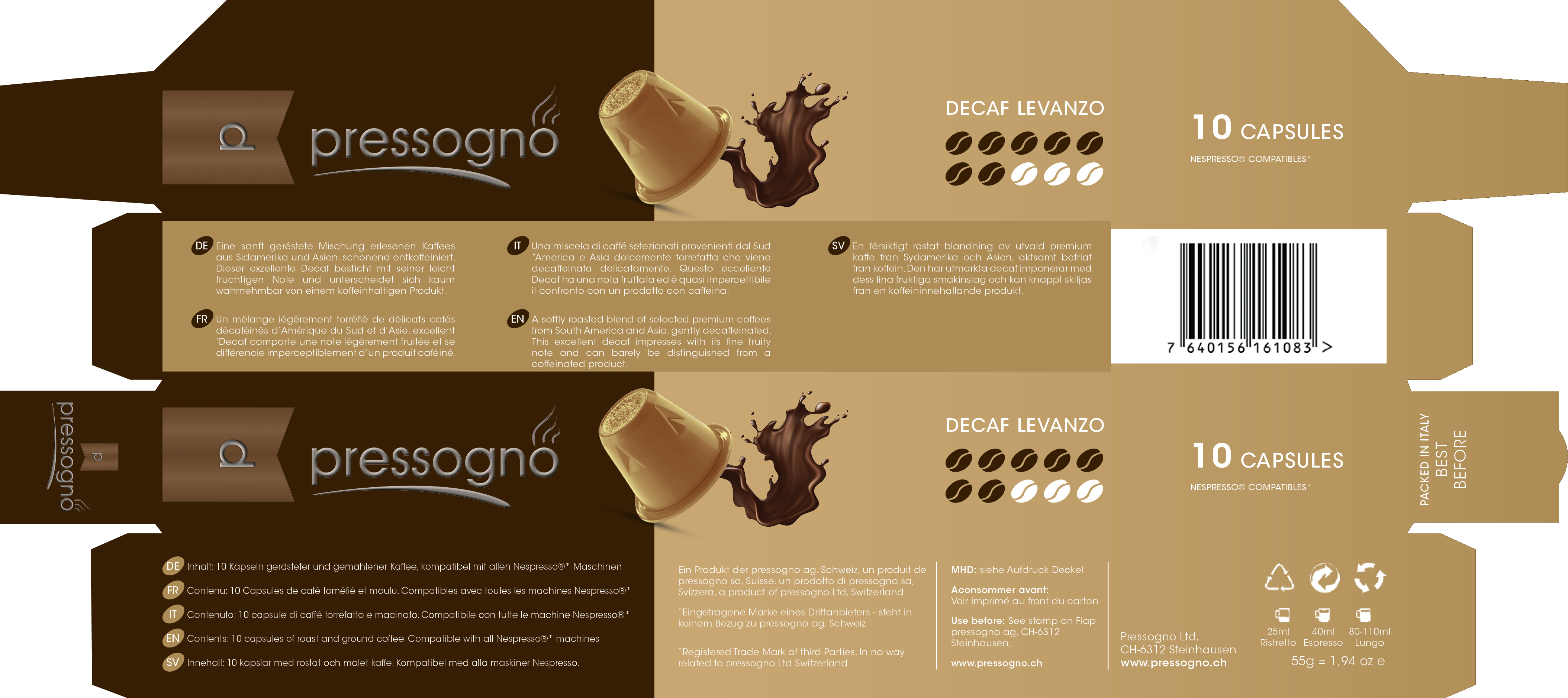 Diseño de Empaque por Creativeadpro para pressogno  ag | Diseño #21712193