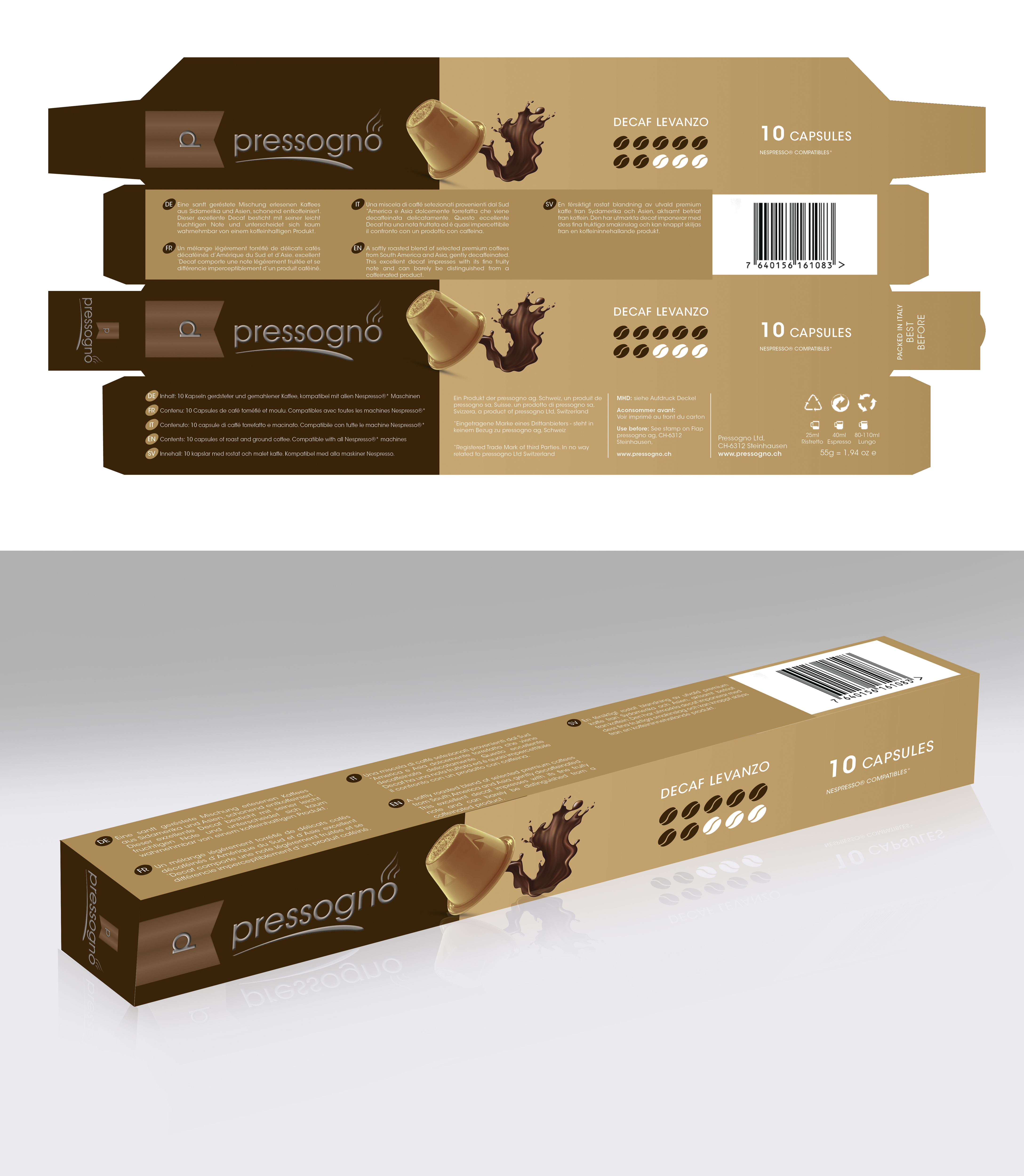 Diseño de Empaque por Creativeadpro para pressogno  ag | Diseño #21721102