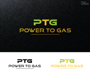 "POWER TO GAS" or "PTG" with subline:  "Renewable energy preserved" | Logo Design by Dot Design 3