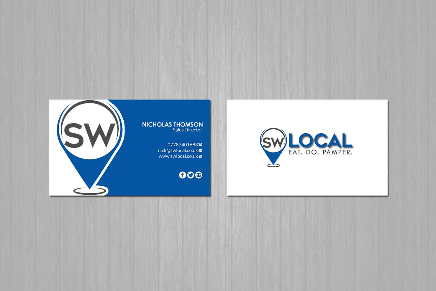 Visitenkarten-Design von Creations Box 2015 für SW Local | Design #21667496