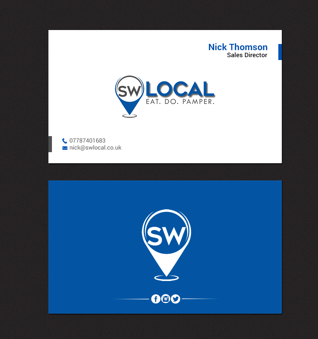 Visitenkarten-Design von chandrayaan.creative für SW Local | Design #21671849
