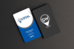 SW Local is an online marketing platform. | Business Card Design by chandrayaan.creative