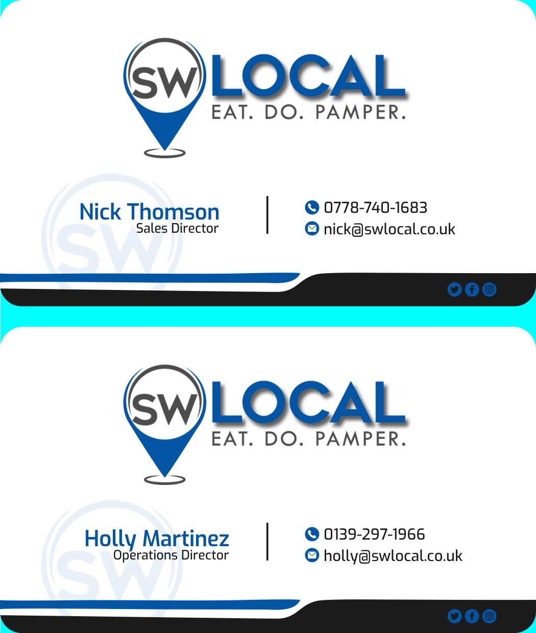 Business Card Design by orlaslim for SW Local | Design #21668184
