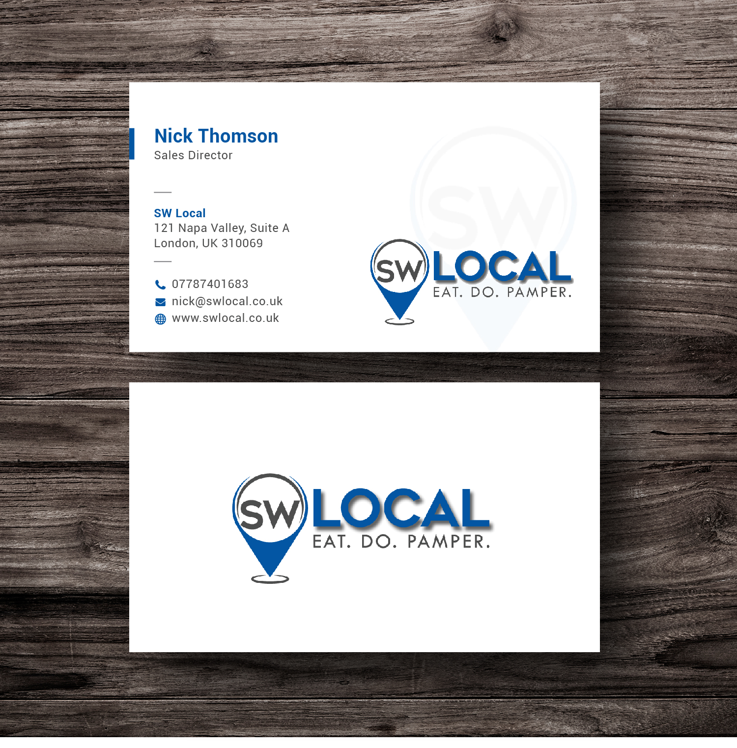 Business Card Design by Bold Pixels for SW Local | Design #21675871