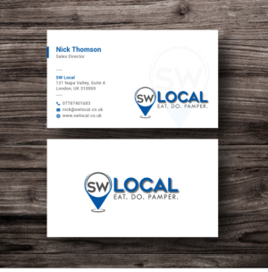 Business Card Design by Bold Pixels for SW Local | Design: #21675871