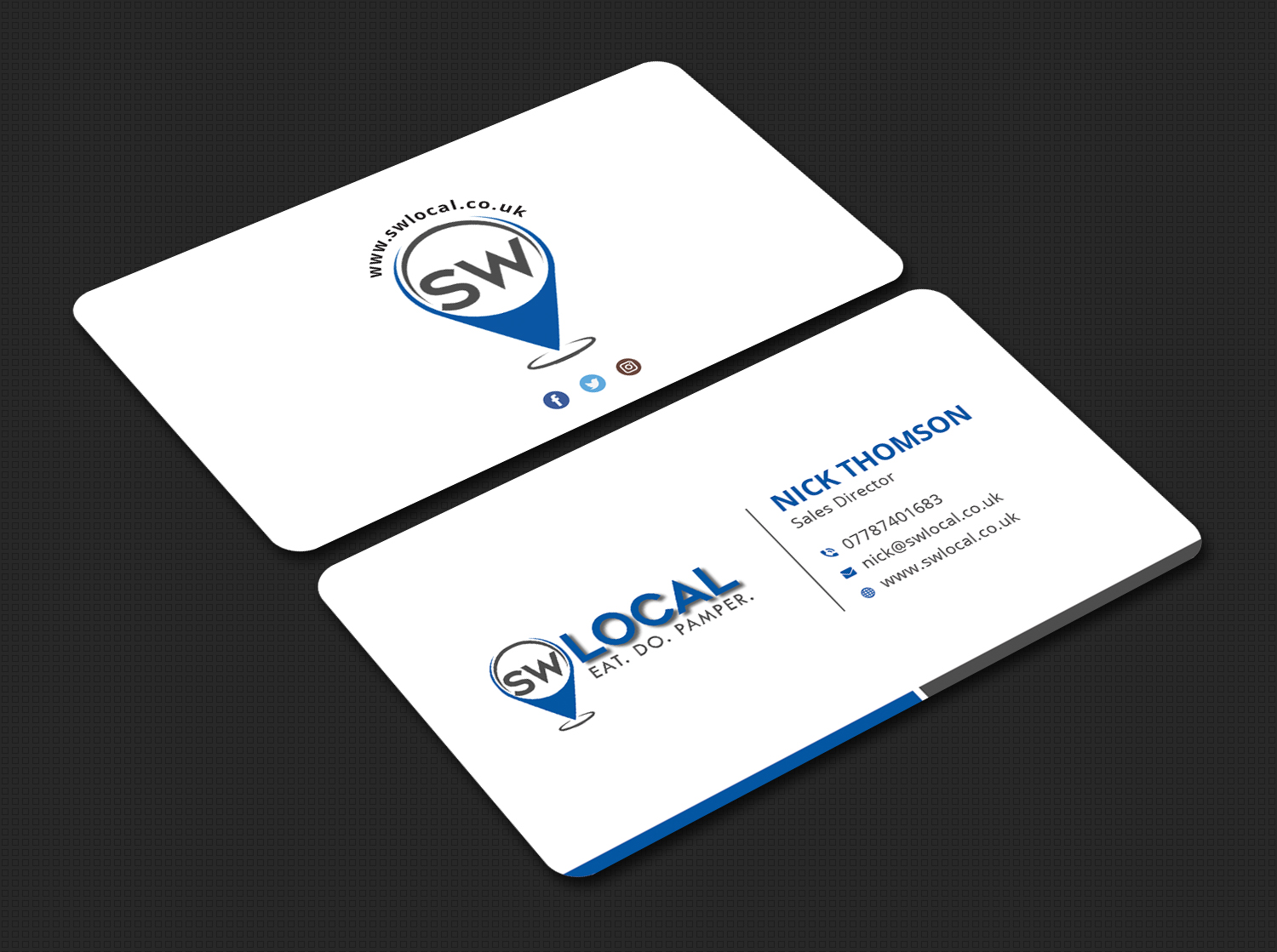 Business Card Design by Bold Pixels for SW Local | Design #21696764