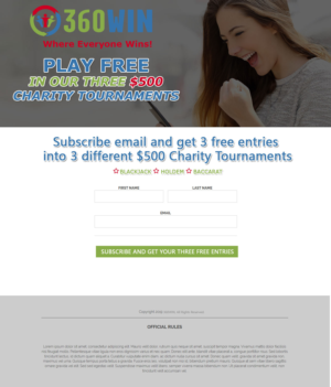 Landing Page Design by Sandip 6 for 360WIN | Design #21683119