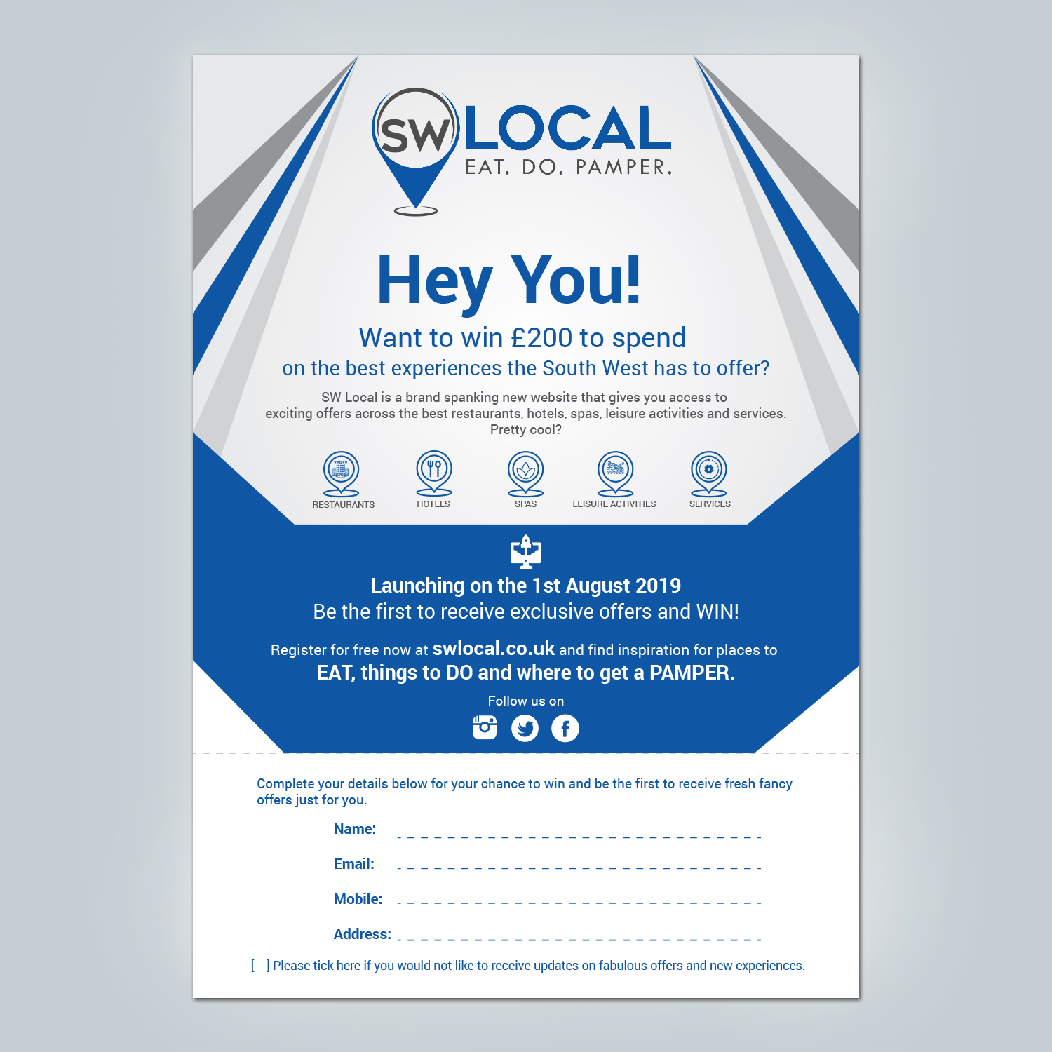Flyer-Design von ColorDrops für SW Local | Design #21686312