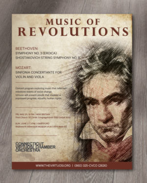 Poster Design by alex989 for Connecticut Virtuosi Chamber Orchestra, Inc.  | Design: #21673090