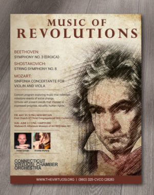 Poster Design by alex989 for Connecticut Virtuosi Chamber Orchestra, Inc.  | Design: #21718618