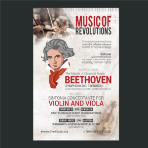 Design de Poster par fastdesign360 pour Connecticut Virtuosi Chamber Orchestra, Inc.  | Design #21674339