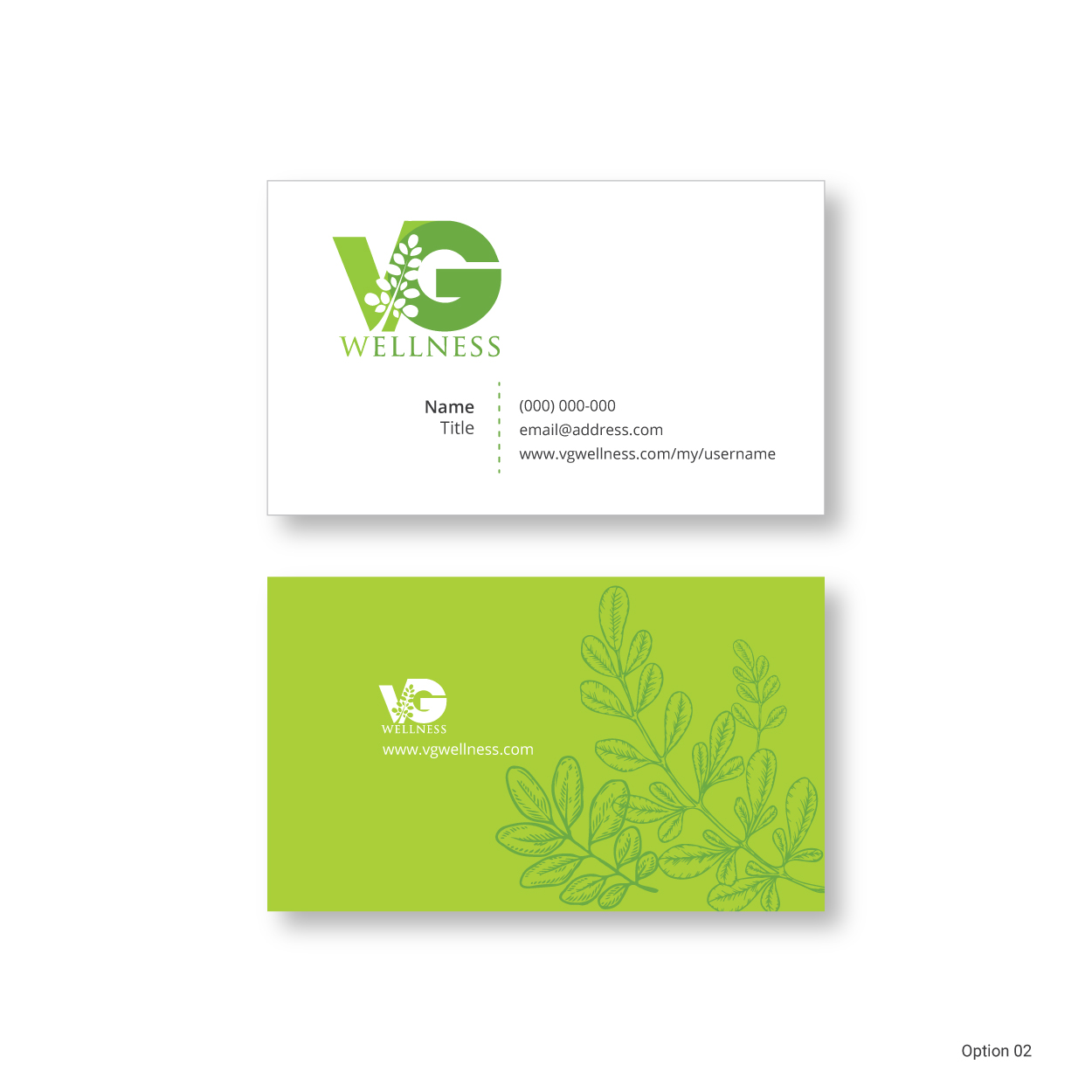 Business Card Design by jharnapanchal for VG Wellness LLC | Design #21674004