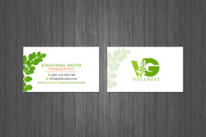 Design de Carte de Visite par Creations Box 2015 pour VG Wellness LLC | Design : #21673517
