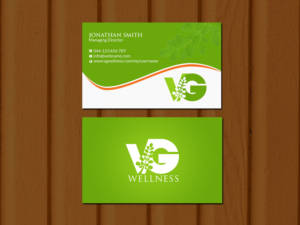 Design de Carte de Visite par Creations Box 2015 pour VG Wellness LLC | Design : #21673547