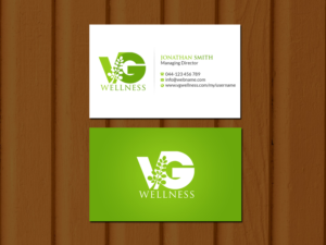 Design de Carte de Visite par Creations Box 2015 pour VG Wellness LLC | Design : #21673649