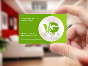 Diseño de Tarjeta de Presentación por Creations Box 2015 para VG Wellness LLC | Diseño: #21675460