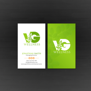 Diseño de Tarjeta de Presentación por Creations Box 2015 para VG Wellness LLC | Diseño: #21675794