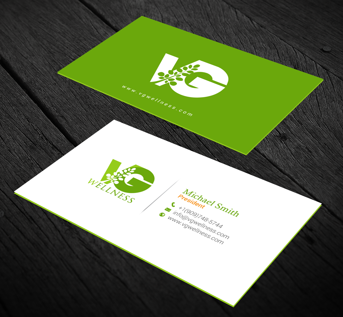 Visitenkarten-Design von chandrayaan.creative für VG Wellness LLC | Design #21680816