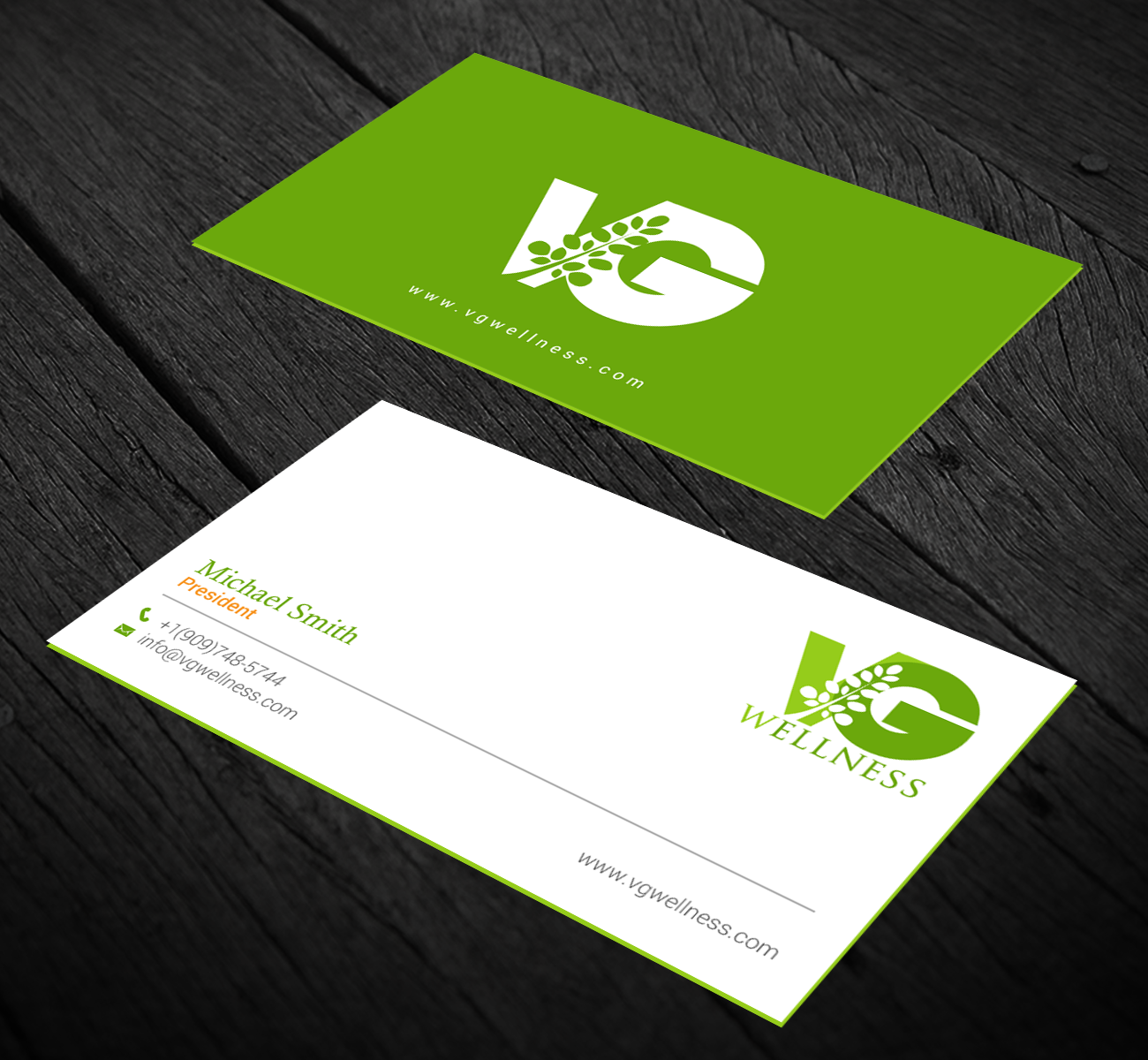 Business Card Design by chandrayaan.creative for VG Wellness LLC | Design #21680821