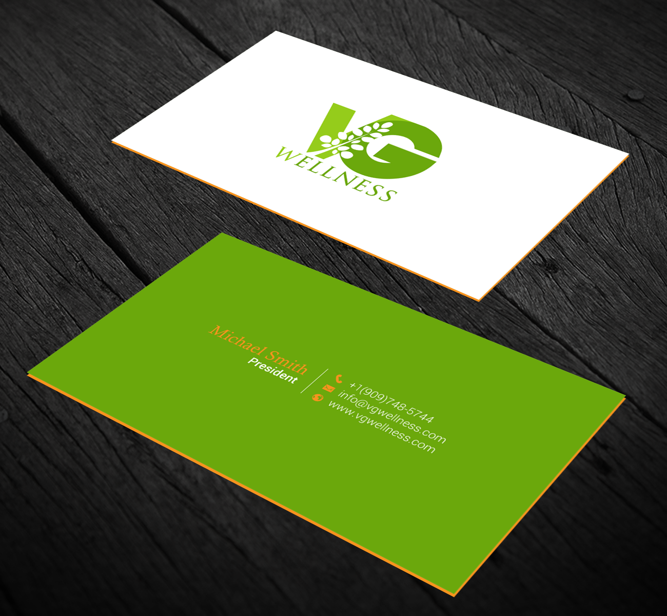 Diseño de Tarjeta de Presentación por chandrayaan.creative para VG Wellness LLC | Diseño #21680822