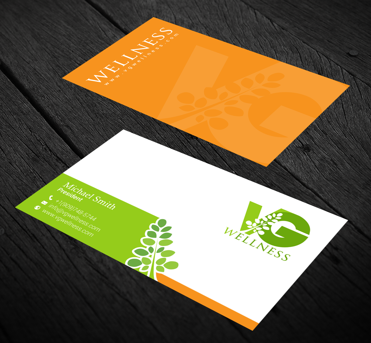 Business Card Design by chandrayaan.creative for VG Wellness LLC | Design #21682048