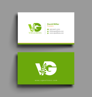 Diseño de Tarjeta de Presentación por chandrayaan.creative para VG Wellness LLC | Diseño: #21682129