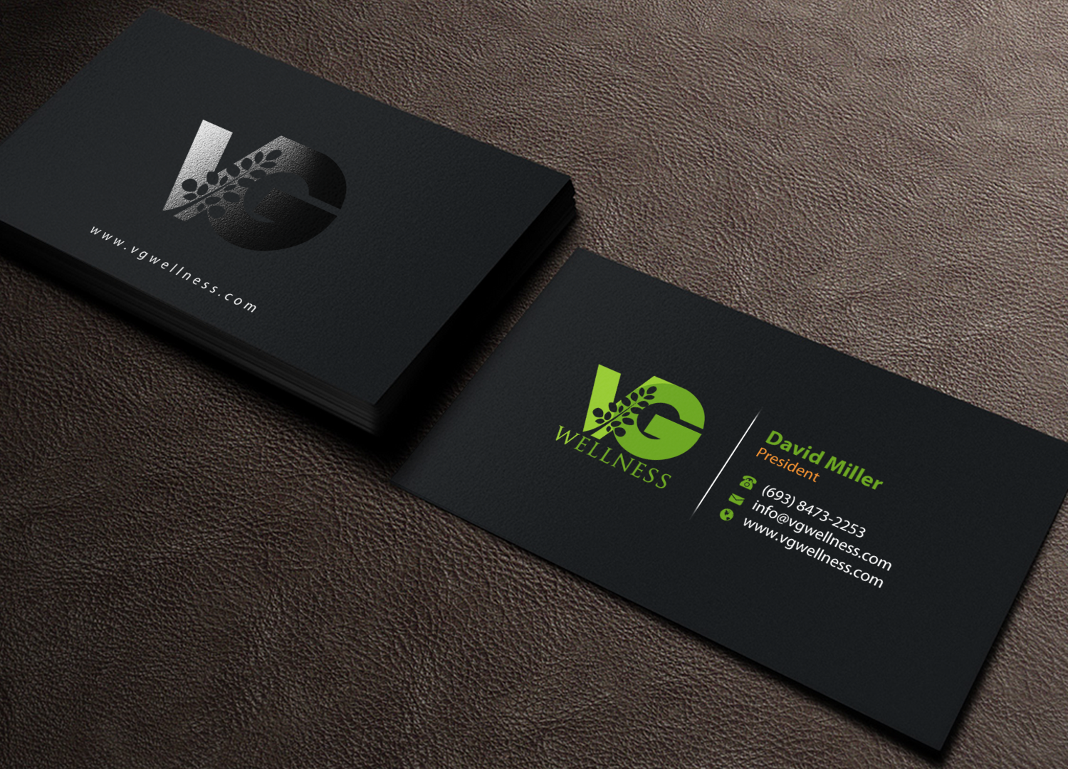 Business Card Design by chandrayaan.creative for VG Wellness LLC | Design #21682130