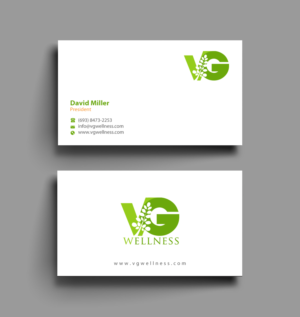 Diseño de Tarjeta de Presentación por chandrayaan.creative para VG Wellness LLC | Diseño: #21682134
