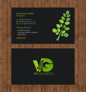 Business Card Design by chandrayaan.creative for VG Wellness LLC | Design: #21688647