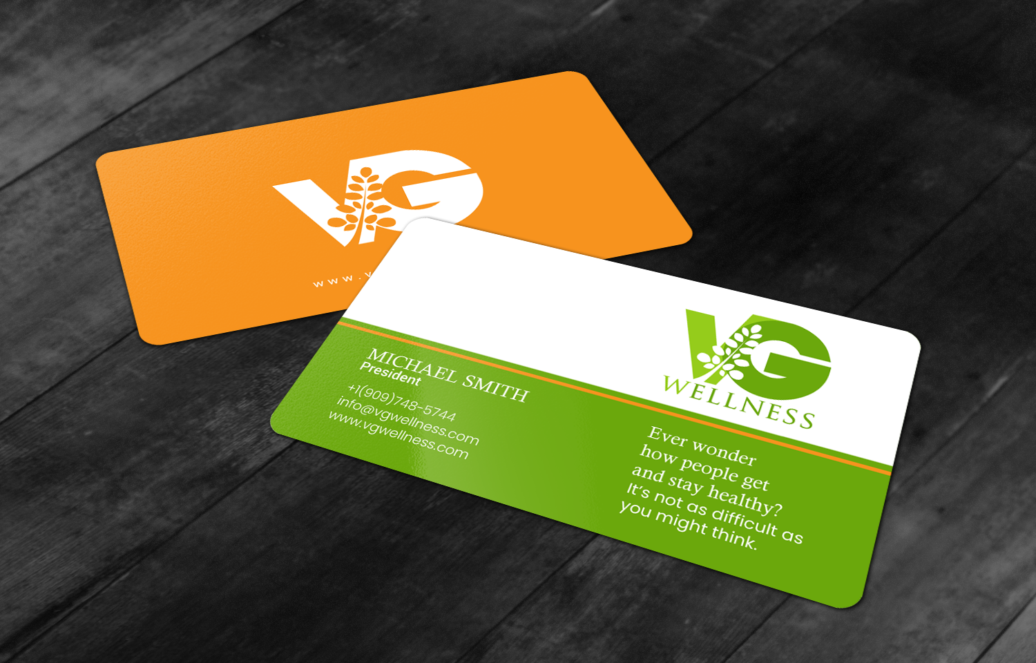 Design de Carte de Visite par chandrayaan.creative pour VG Wellness LLC | Design #21710539