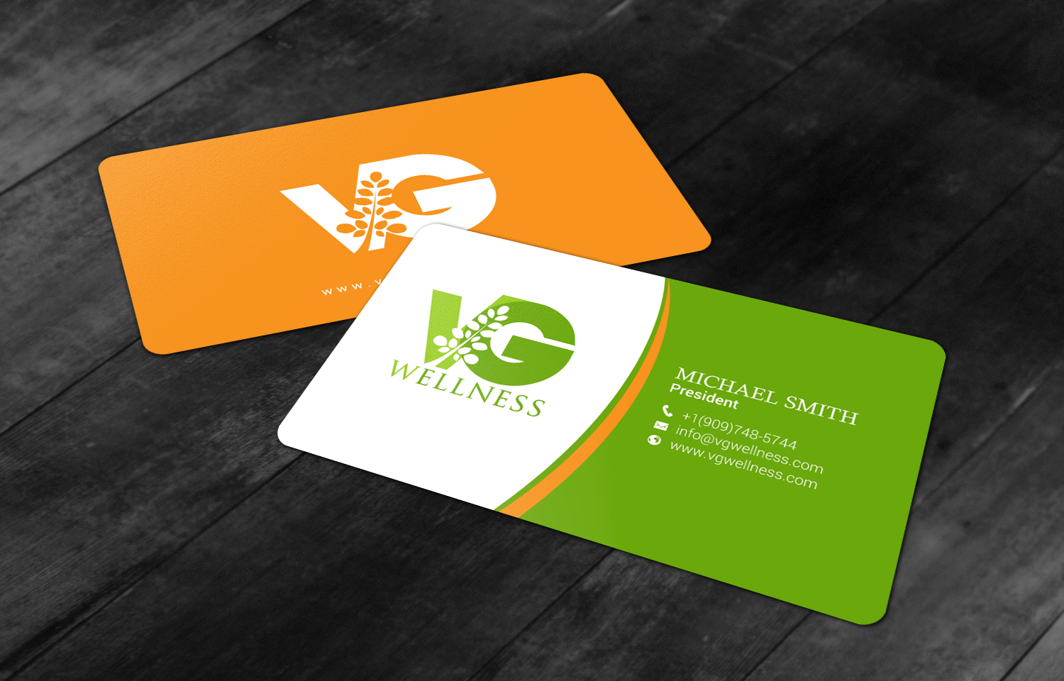 Business Card Design by chandrayaan.creative for VG Wellness LLC | Design #21710638
