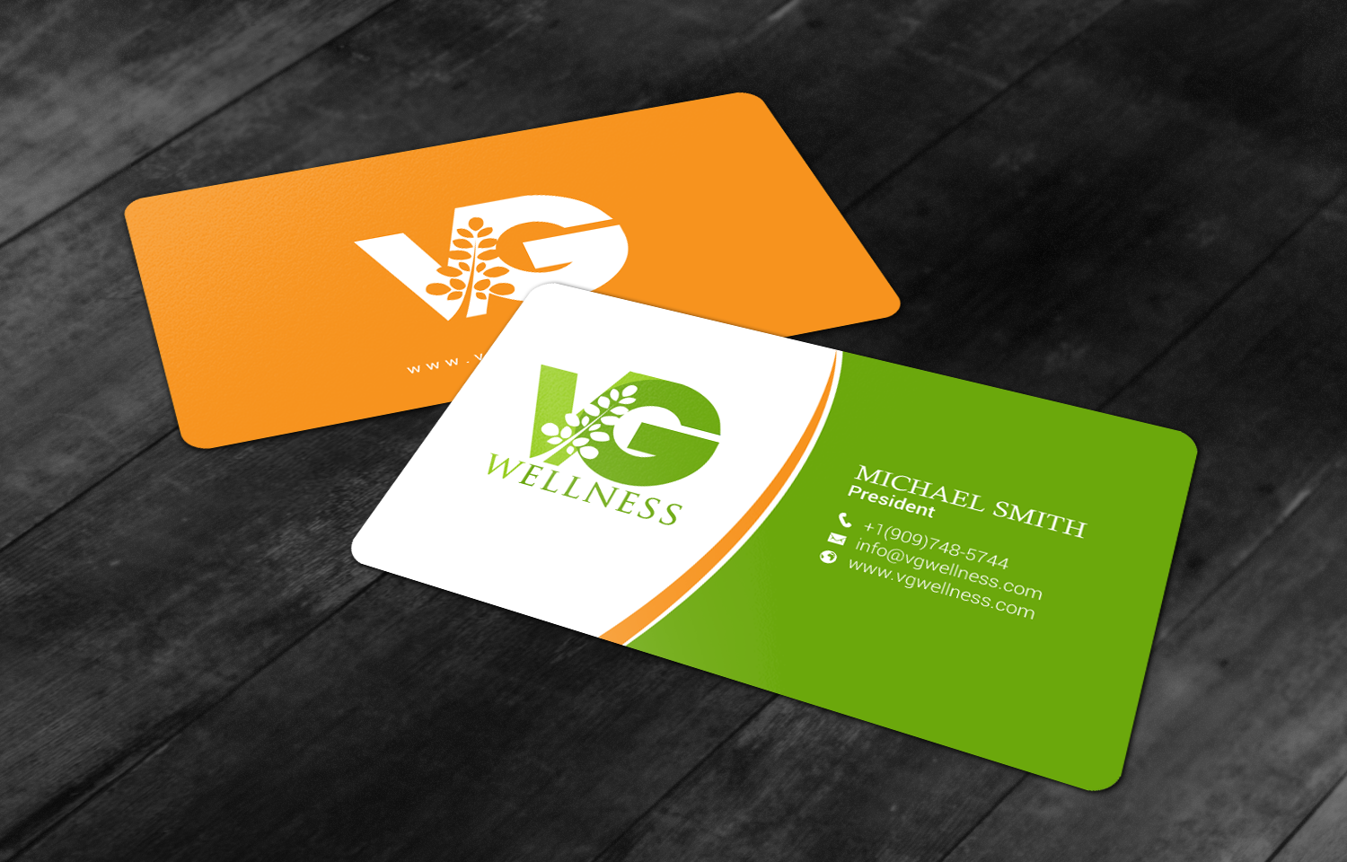 Business Card Design by chandrayaan.creative for VG Wellness LLC | Design #21710652