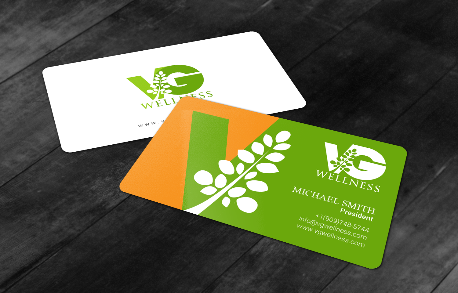 Design de Carte de Visite par chandrayaan.creative pour VG Wellness LLC | Design #21710710